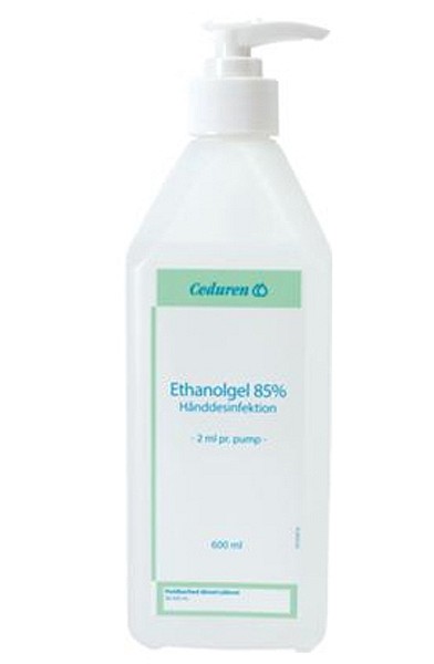 Hånddesinfeksjon Ceduren 85% gel m/pumpe 600ml