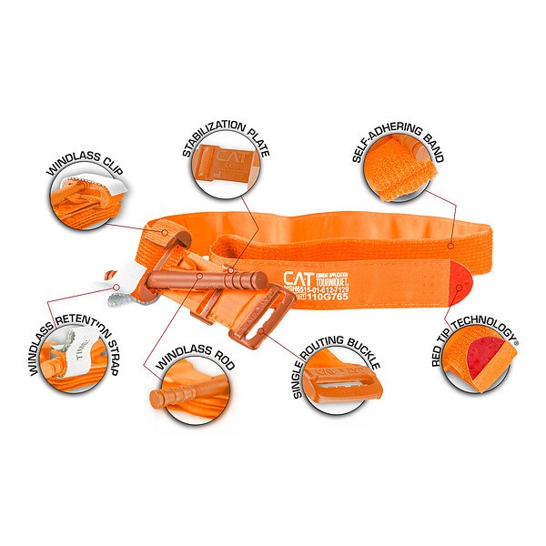 Førstehjelp Combat applic tourniquet orange