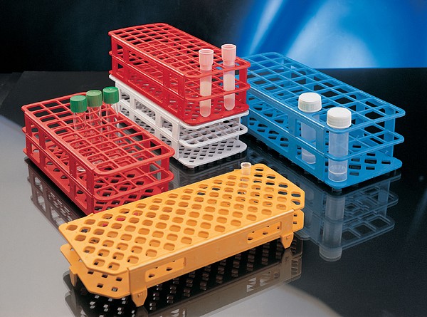 Stativ plast 30mm 24 rør hvit