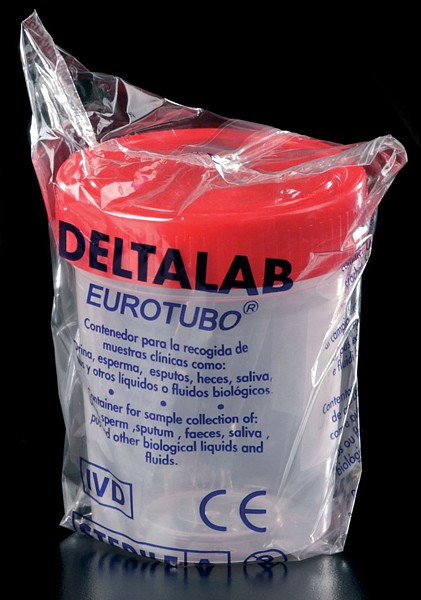 Urinprøveglass m/lokk 150ml enkeltpk