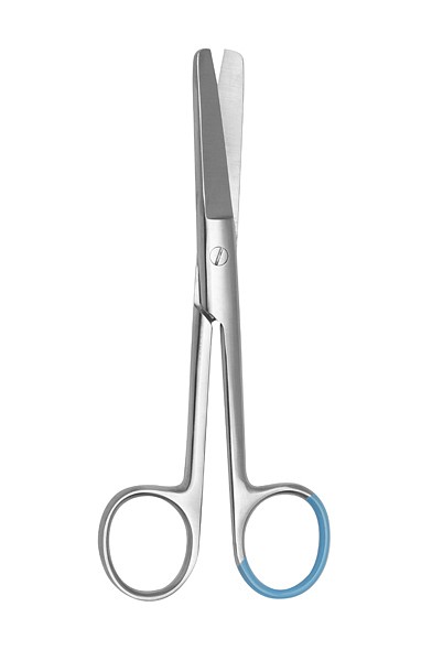 Saks kirurgisk buet spiss/butt 14cm engangs