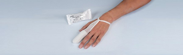 Bandasje finger Singlefix u/latex S hvit