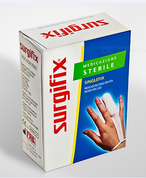 Bandasje finger Singlefix u/latex S hvit