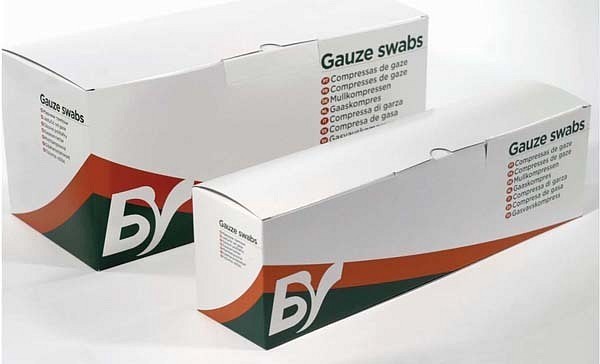 Kompress gas BV 10x10cm 8lag 5pk
