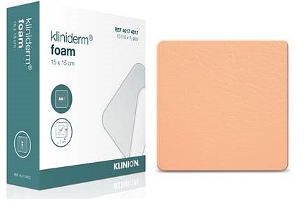 Bandasje skum Kliniderm foam 15x15cm