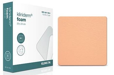 Bandasje skum Kliniderm foam 20x20cm