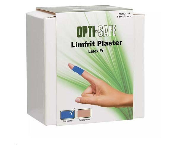 Plaster limfritt 6cmx5m blå