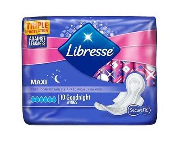 Sanitetsbind Libresse Maxi Goodnight Wing 10