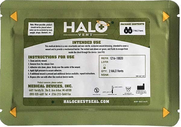 Bandasje okklusiv Halo Chest seal IFAK