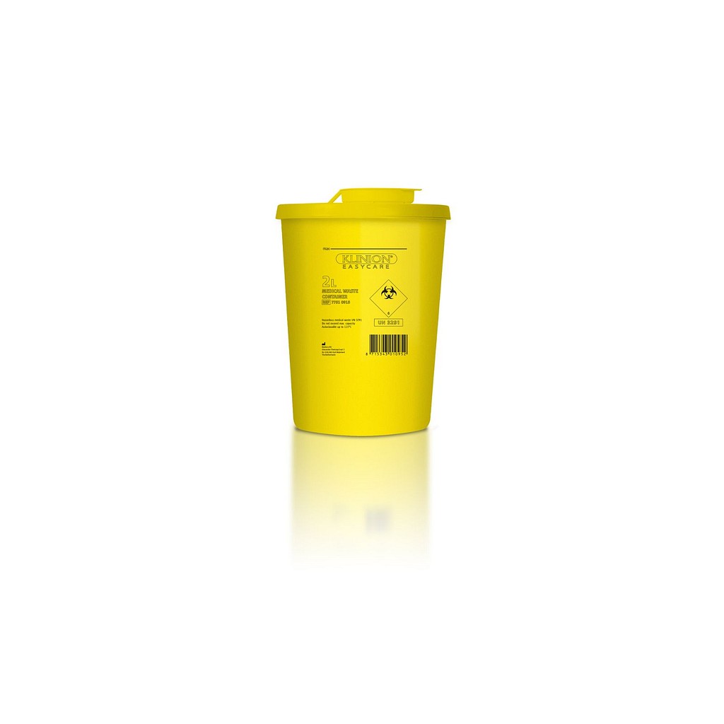 Klinion Easy Care kanylebeholder, gul, UN-godkjent, 2 l