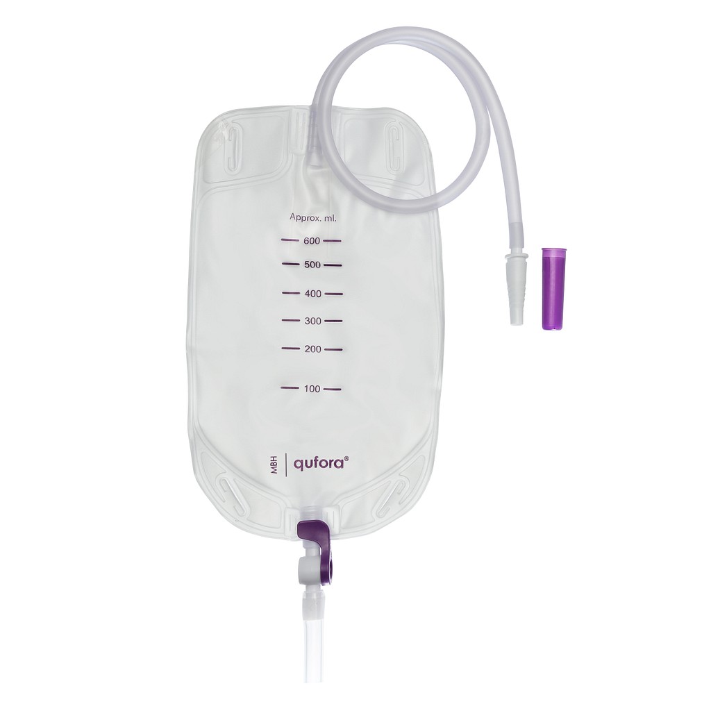 Qufora benpose, 30 cm slange, dreieventil +4 cm, NRV, NW, 600 ml