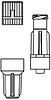 Backventil Codan R-lock. Steril, PVC-fri
