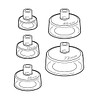Andningsmask neonatal 42mm till neopuff samt andningsballong