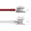 Stetoskop littmann classic 3 vinröd