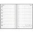 Kontorskalender 2026 svart konstläder 150x230mm