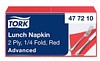 Tork Lunchservett 2-lag 33 x 33 cm Röd EU Ecolabel
