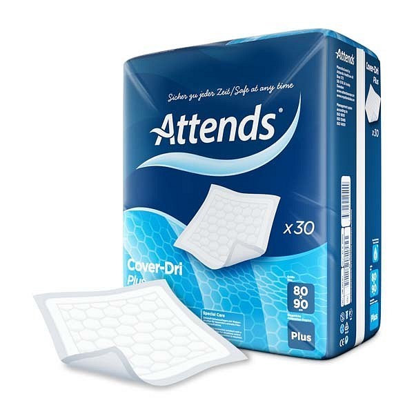 Hygienunderlägg Attends Cover-Dri Plus 80 x 90 cm. ABS ISO 1729 ml