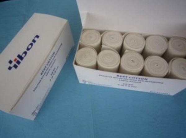 Stödbinda Yibon best cotton 8cmx4m bomull 100% elast 100%