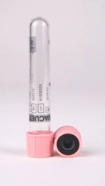 Vakuumrör Vacuette FC Mix, 5/3ml, rosa, transparent etikett