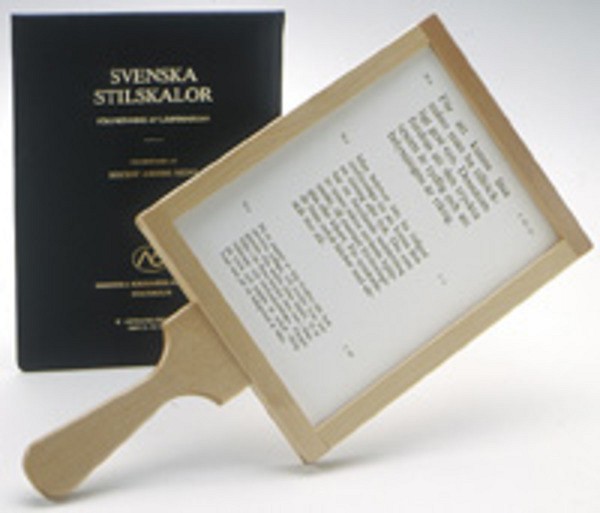Synprövningstavla stilskala hedin/jäger/lundberg