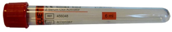 Vakuumrör Vacuette Koag. aktivator, 7/6ml, röd, transparent etikett