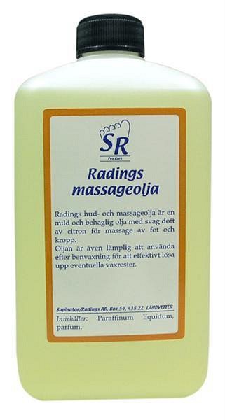 Massageolja 1000ml citron fot och kropp parfymerad