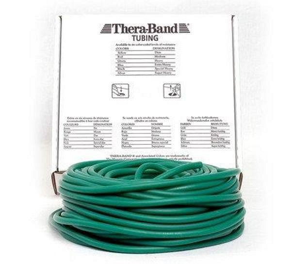 Träningsband tubing 30,5m grön hårt motstånd