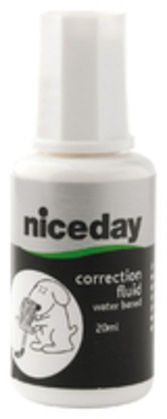 Korrigeringsvätska Niceday aqua 20ml pensel vattenbaserad