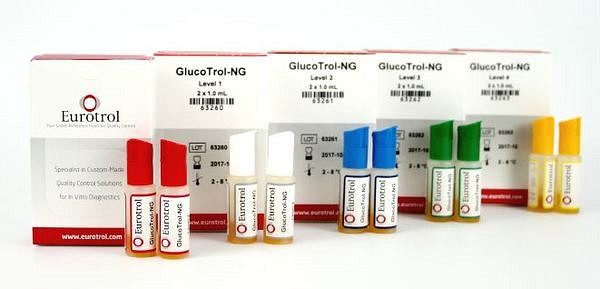 Kontroll Hemocue glucotrol ng lev 4 kylvara 2x1ml nivå ~ 19,4 mmol/l