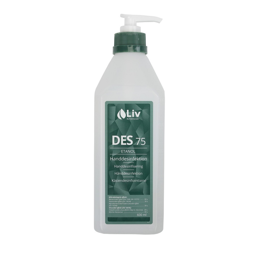 Handdesinfektion LIV 75 600ml med pump