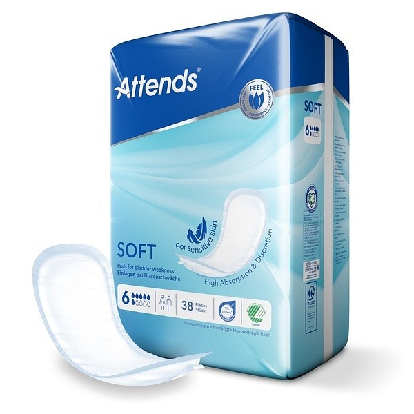 Inko skydd Attends Soft 6. 48 x 16,5 cm, ABS ISO 1141 ml