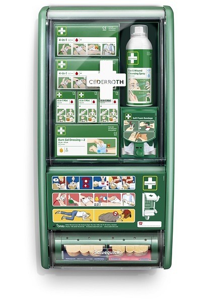 Första-hjälpen station Cederroth 29X56X12CM Komplett