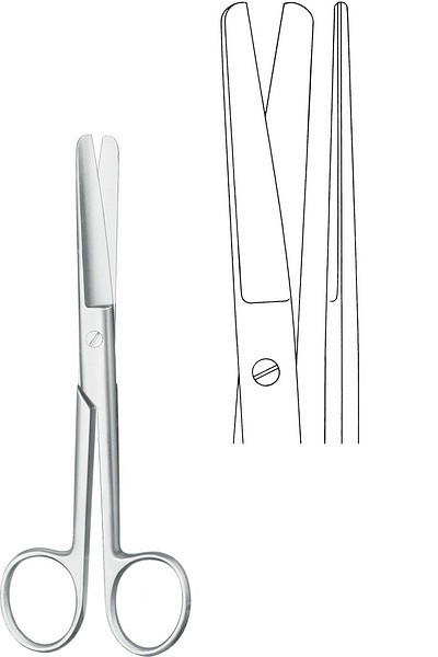 Sax kirurg rak 13Cm sp/tr OP-kval