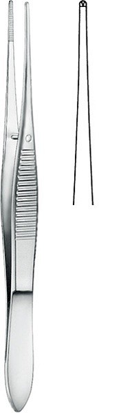 Pincett Iris Graffe rak 1X2klo 10Cm OP-kval