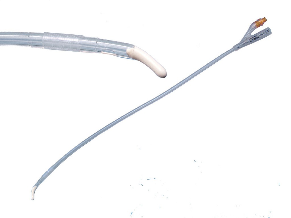 Urinkateter AquaFlate CH14 41cm Tie 10 ml förfylld spruta helsilikon