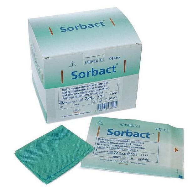 Kompress Sorbact 4x6cm steril