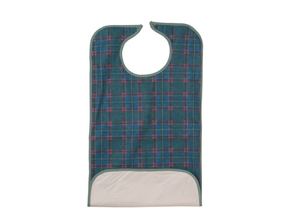 Haklapp flergångs grön 45x90cm vändbar med uppknäppbar ficka