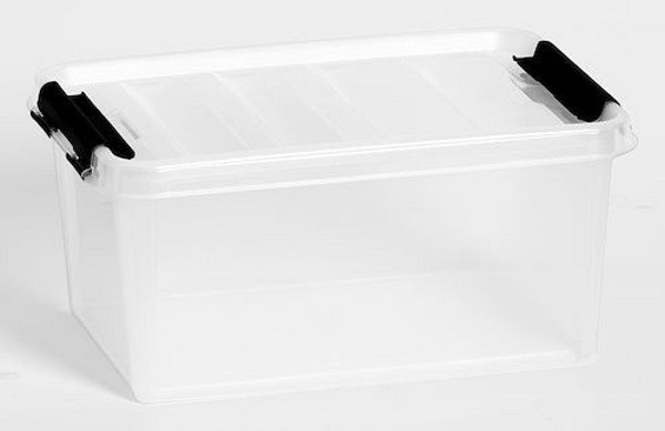 Förvaringsbox med lock natur 8l för livsmedel