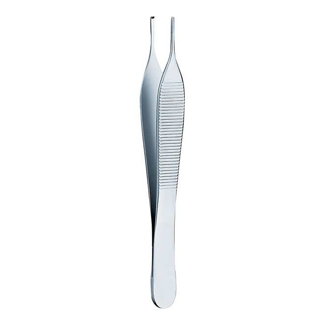 Pincett Adson 1x2 klo 12cm avd-kval