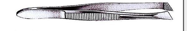 Pincett Cilia snedställd 9cm avd-kval