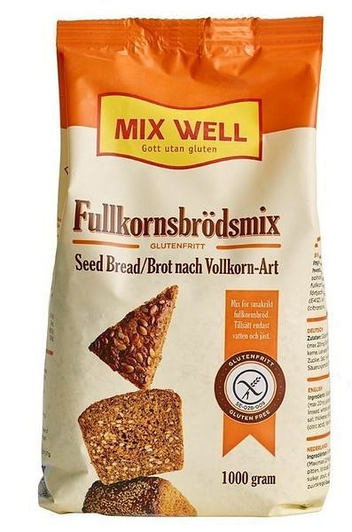 Mixwell brödmix fullkorn 1kg Vnr 267252