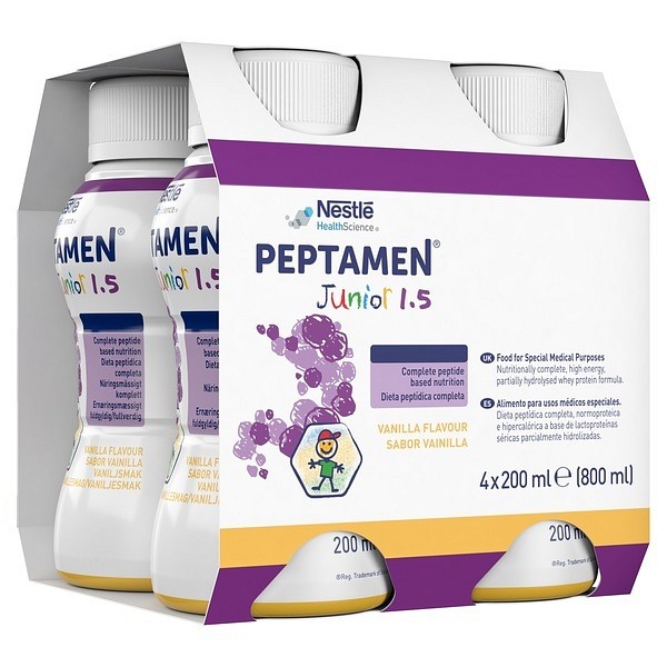 Peptamen Junior 1.5 Vanilj 4x200ml Vnr 900665