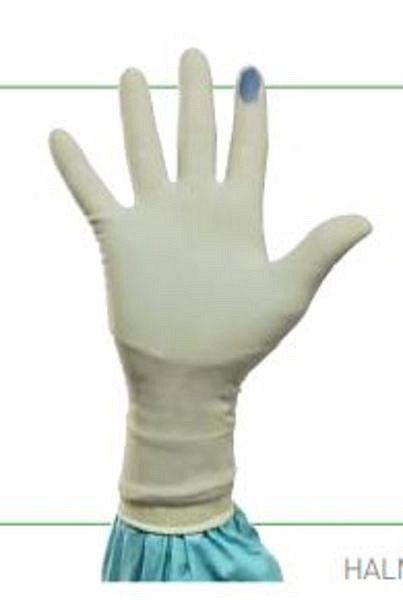Handske op Biogel PI Micr Indic 5,5 steril latexfri puderfri natur/blå