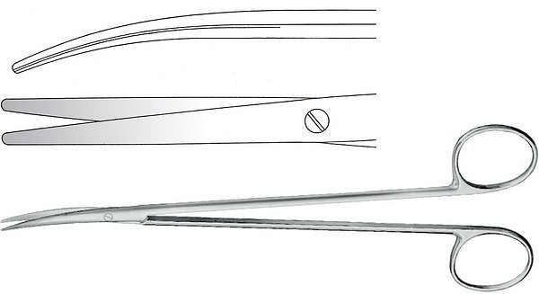 Sax Metzenbaum fino böjd 23cm op-kval