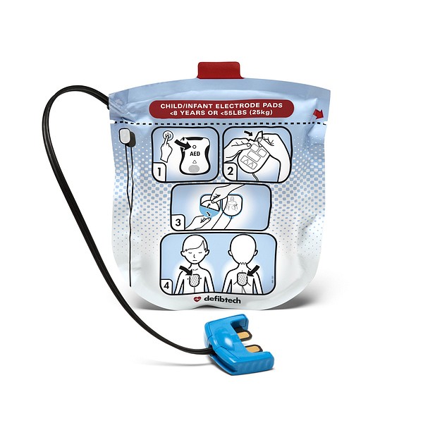 Defibrilleringselektrod barn till lifeline view och pro