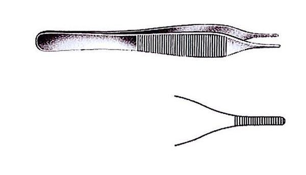 Pincett Ewald 12cm op-kval