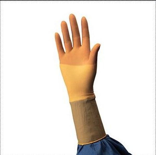 Handske op Protexis Latex Micro 6,5 steril latex puderfri brun