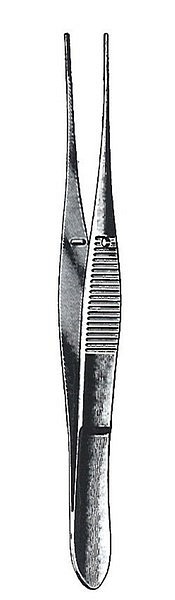 Ögonpincett oval spets 10cm avd-kval