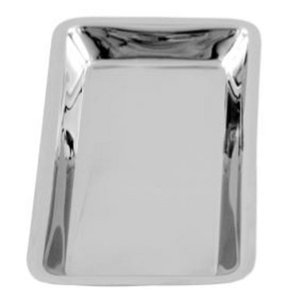 Bricka rostfri 19x10x1,5cm avd-kval