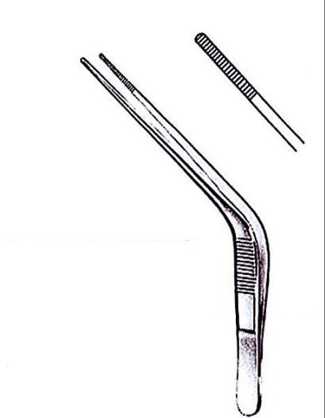 Pincett Troeltsch böjd 15cm op-kval